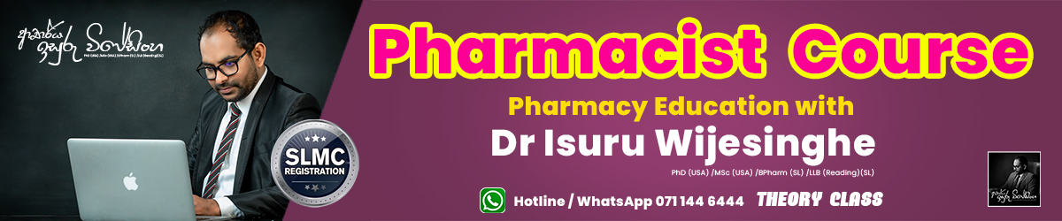 Pharmacist Course - Dr Isuru Wijesinghe