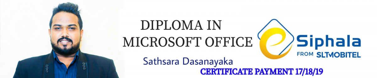  Diploma In Microsoft Office Batch- 17/18/19 Certificate Payment