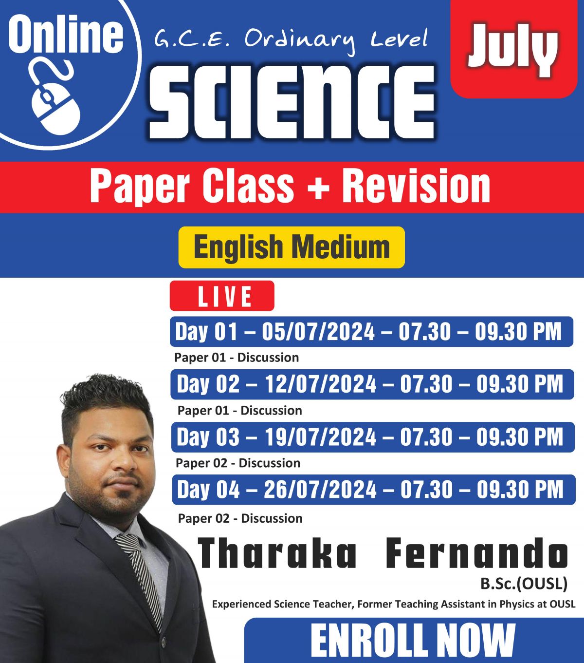 O/L 2024 Paper Class & Revision - English Medium