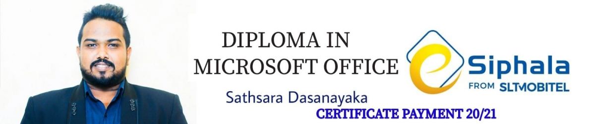 Diploma In Microsoft Office Batch-20/21 Certificate Payment