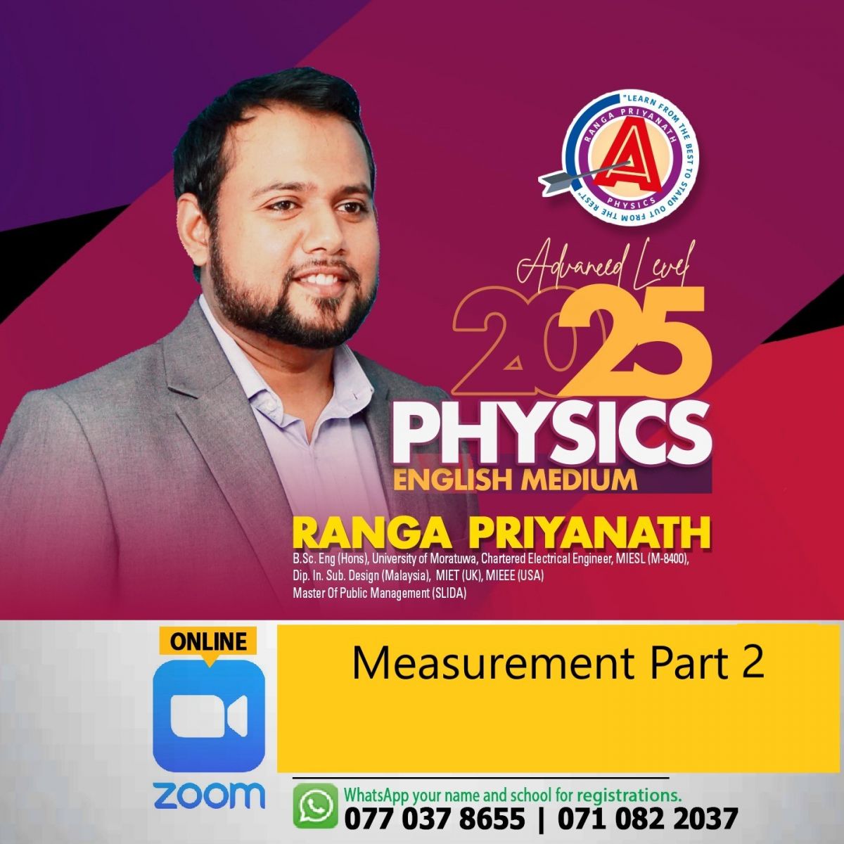 2025A/L-August (Measurement)-Part two